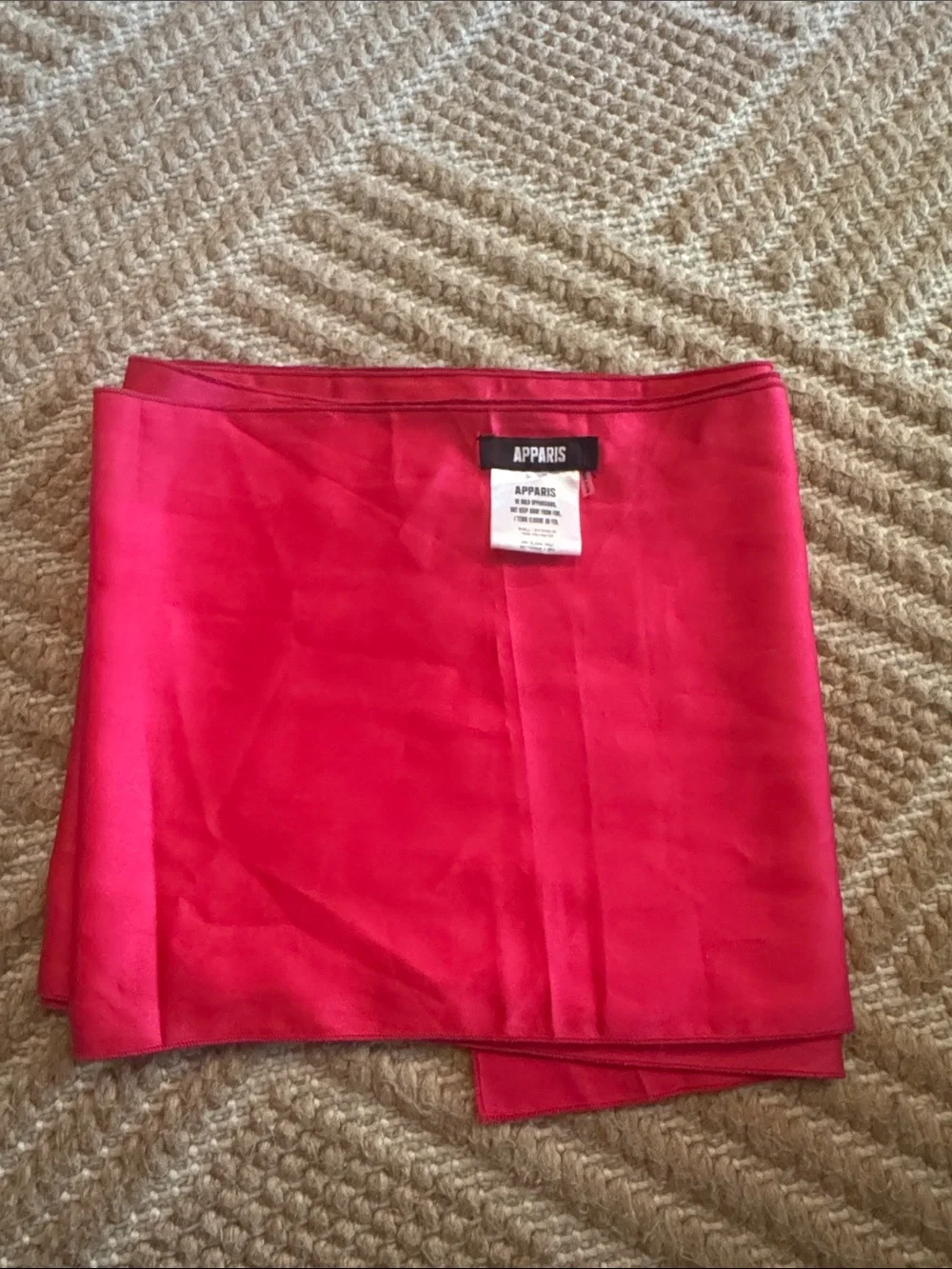 Apparis Pink Satin scarf wrap